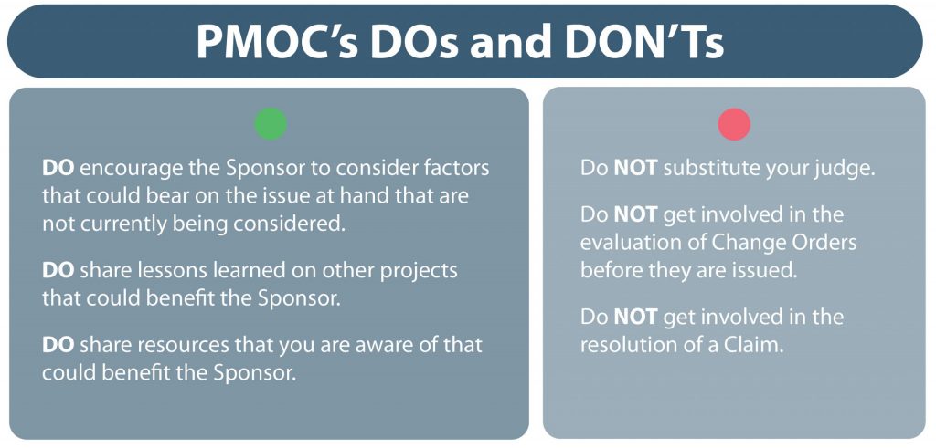 PMOC's DOs and DON'Ts